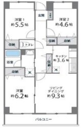 目黒本町マンションの物件間取画像